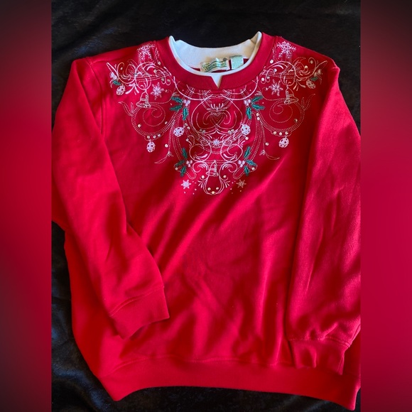 Christmas sweater Vintage 90’s extra shenanigans crewneck mock neck sweatshirt. - Picture 1 of 5